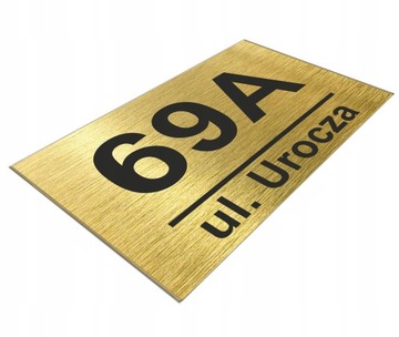 БОЛЬШОЙ НОМЕР ДОМА | ТАРЕЛКА С НОМЕРОМ ДОМА 40х30см | Алюминий | УЗОРЫ