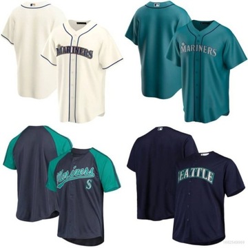 Классическая футболка бейсбольного кардигана Seattle Mariners,