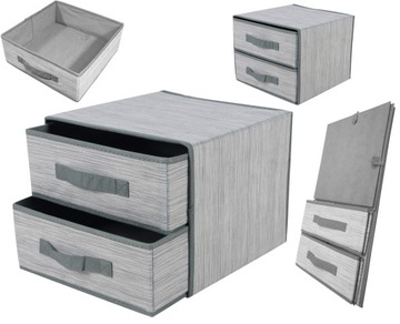 ОРГАНАЙЗЕР ДЛЯ БЕЛЬЯ, НОСКОВ, ОДЕЖДЫ ДЛЯ ГАРДЕРОБА, 2 ЯЩИКА