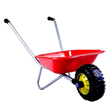 Тачка МЕТАЛЛ И ПЛАСТИК + большие грабли и лопата.