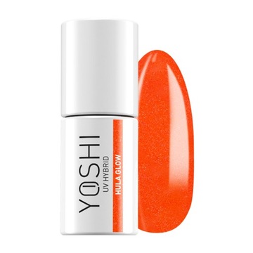 YOSHI Lakier hybrydowy do paznokci Hula Glow 012 6ml efekt FLASH NEON
