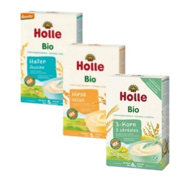 HOLLE Zestaw Startowy Bio Kaszka Pełnoziarnista