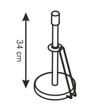 Подставка для кухонных бумажных полотенец, сталь, 34см K3