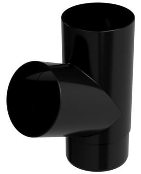 GALECO TRÓJNIK RURY PVC 100MM 67° CZARNY RAL 9005