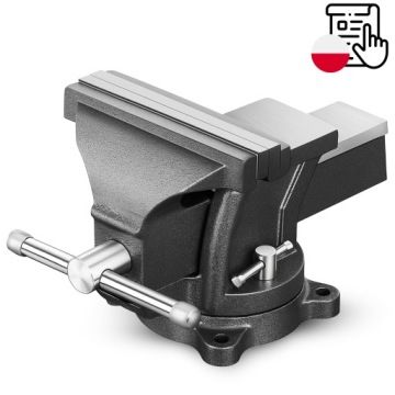 НАСТОЛЬНЫЕ ПОВОРОТНЫЕ СТОЛЯРНЫЕ ТИСКИ 125 ММ МАЛЫЕ ЧУГУННЫЕ ГУБКИ С НАКОВАЛЬНЕЙ