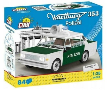 Cobi 24558 Klocki Cars Wartburg 353 Polizei
