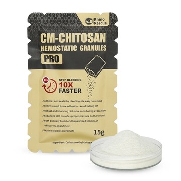 Chitosan Hemostatic Powder RHINO RESCUE Granular 6g/15g Hemostatic
