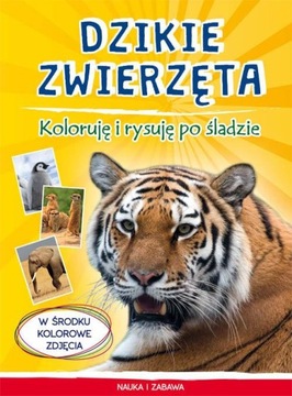 DZIKIE ZWIERZĘTA KOLORUJĘ I RYSUJĘ PO ŚLADZIE