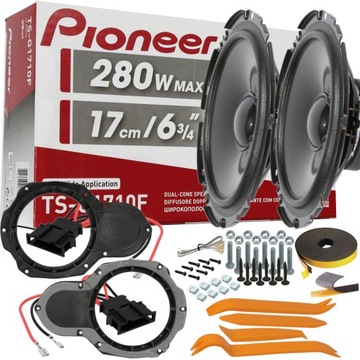 PIONEER głośniki VW PASSAT B6 B7 CC DRZWI PRZÓD DYSTANSE zam fabryczne