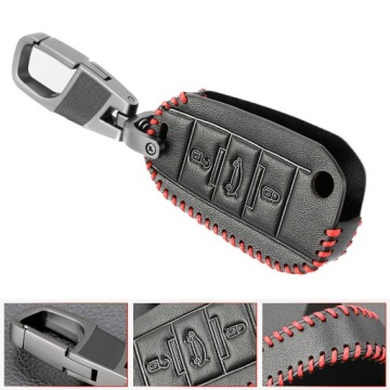 Кожаный чехол для ключей PEUGEOT 208 308 2008 3008 4008 CITROEN