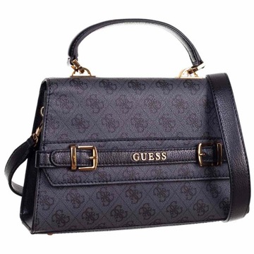 GUESS TOREBKA DAMSKA SESTRI TOP HANDLE CZARO-SZARA