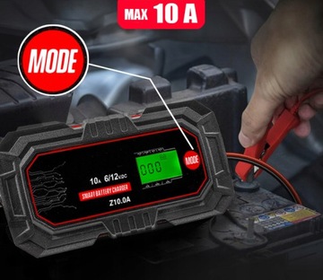 МИКРОПРОЦЕССОРНЫЙ ВЫПРЯМИТЕЛЬ ЗАРЯДНОЕ УСТРОЙСТВО GEL AGM LCD 6V 12V 10A