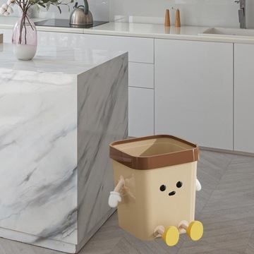 Kreatywny kosz na śmieci Śmietnik z otwartym wierzchem Uroczy kosz na śmiec