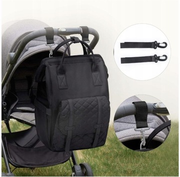 рюкзак Сумка для подгузников с карманами и ремнями для коляски, водонепроницаемая