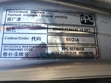 FIAT PANDA 2 II 602/A VÍKO KUFRU KOMPLETNÍ