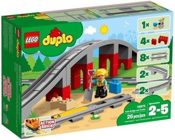 БЛОКИ LEGO DUPLO 10872 ЖЕЛЕЗНОДОРОЖНЫЕ ПУТИ И ЖЕЛЕЗНОДОРОЖНЫЕ ПУТИ 10874 И 10875