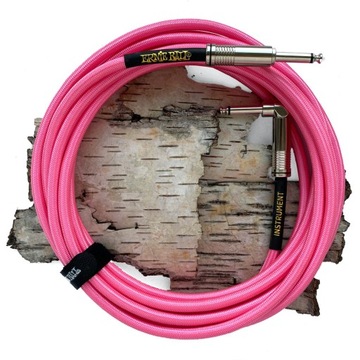 Ernie Ball Pink kabel instrumentalny gitarowy 5m