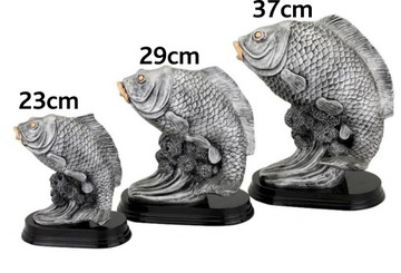 Ogromne ryby statuetki odlew WĘDKARSTWO kpl. opis