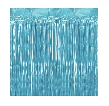 Kurtyna imprezowa niebieska 100x250 cm błękitna