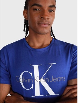 CALVIN KLEIN JEANS Seasonal Monogram T-Shirt bawełna Slim Fit L