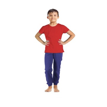 СИНИЕ ТОНКИЕ ДЕТСКИЕ СПОРТИВНЫЕ БРЮКИ, ТОНКИЙ, ИЗ ОДНОГО ХЛОПКА 98