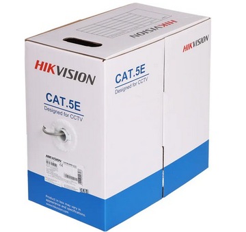 СЕТЕВОЙ КАБЕЛЬ CAT.5E UTP ДЛЯ МОНИТОРИНГА МЕДНЫЙ HIKVISION DS-PL-5E 305м
