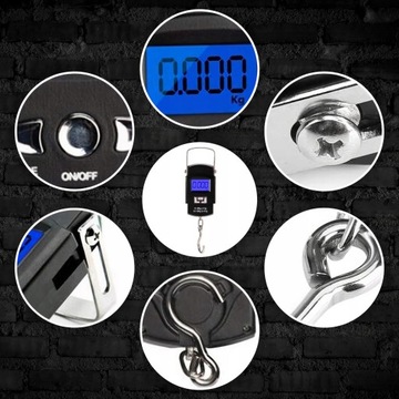 ЦИФРОВАЯ РУЧНАЯ КЛАДЬЯ ВЕСЫ ДЛЯ РЫБАЛОЧНЫХ КРЮЧКОВ 50 кг
