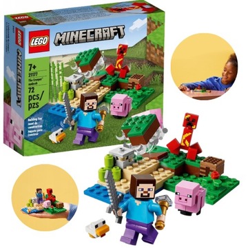 Klocki LEGO Minecraft Zasadzka Creepera 21177