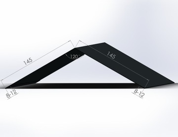 Kalenica prosta Antracyt RAL7016 Obróbki