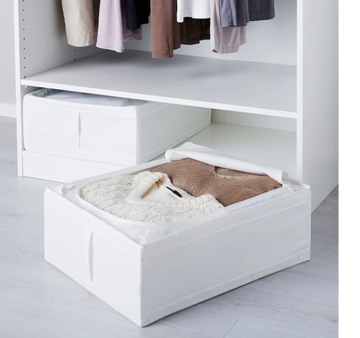 SKUBB ORGANIZER NA UBRANIA POŚCIEL44x55x19 BIAŁY