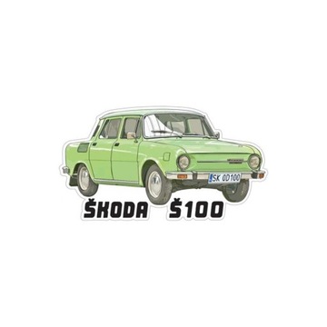 magnes na lodówkę ART samochód Skoda 100