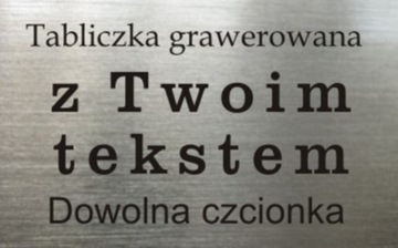 Tabliczka na drzwi grawer 27x12cm