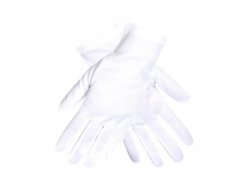 Белые перчатки 24 см.