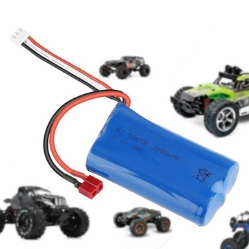 ЛИТИЙ-ИОННЫЙ АККУМУЛЯТОР 2X7,4 В 2000 МАЧ С ЗАРЯДНЫМ УСТРОЙСТВОМ ДЛЯ РАДИОУПРАВЛЯЕМЫХ МАШИНОК