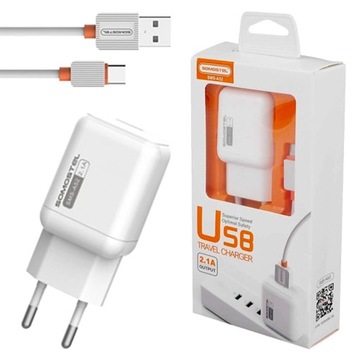 Ładowarka sieciowa Somostel 2100 mAh USB-C BIAŁA 10 W SMS-A52