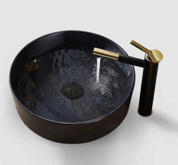 ПРОБКА ДЛЯ РАКОВИНЫ CLICK-CLACK ЧЕРНАЯ КЕРАМИЧЕСКАЯ БЕЗ ПЕРЕЛИВА