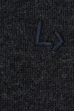 Sweter Męski Ciemnoszary Bawełniany w Serek Lenny Lancerto 3XL