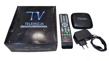 TELEWIZJA ŚWIATŁOWODOWA SET TOP BOX