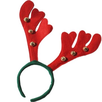 Рога ОЛЕНЯ, повязка на голову с КОЛОКОЛЬЧИКАМИ, Рудольф, СВЯТОЙ МОРОЗ, украшения Деда Мороза