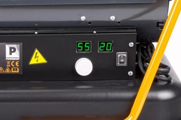 МАСЛЯНЫЙ НАГРЕВАТЕЛЬ POWERMAT ВЕНТИЛЯТОР 60 КВТ ЖК-ТЕРМОСТАТ МОЩНЫЙ + КОЛЕСА