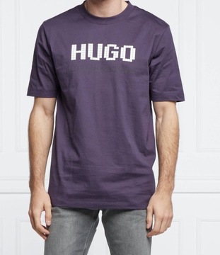 HUGO BOSS t-shirt | Regular Fit fioletowy