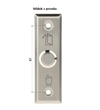 КНОПКА ВЫХОДА ДЛЯ ВСТРАИВАЕМОГО ИНТЕРКОМ-ТЕЛЕФОНА