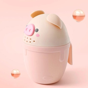 Прекрасная чашка для ополаскивания шампуня Baby Shower Spoons розового цвета.