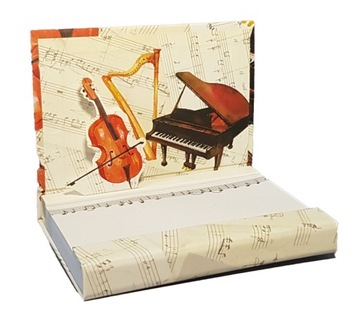 NOTES NOTESIK Instrumenty przestrzenne 3D kolorowe karteczki