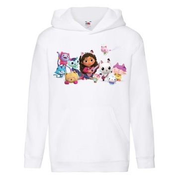 BLUZA KOCI DOMEK GABI Z KAPTUREM 116 cm 5-6 LAT