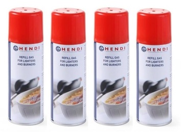 4x Gaz do palnika, kartusz 200 ml UNIWERSAL Hendi