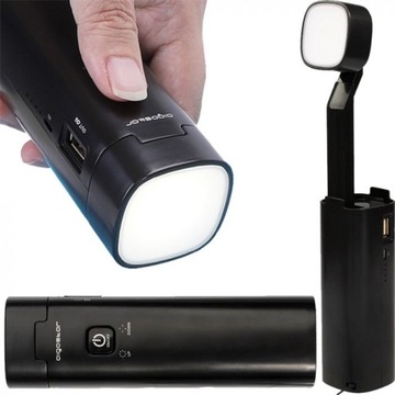LAMPKA BIURKOWA LED 3W LATARKA POWERBANK UCHWYT4W1