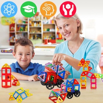 105ШТ МАГНИТНЫЕ КОНСТРУКТОРЫ, ИГРУШКИ МОНТЕССОРИ ДЛЯ ДЕТЕЙ