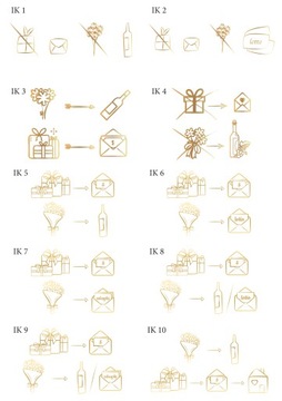 ПОЗОЛОЧЕННЫЕ СВАДЕБНЫЕ ПРИГЛАШЕНИЯ