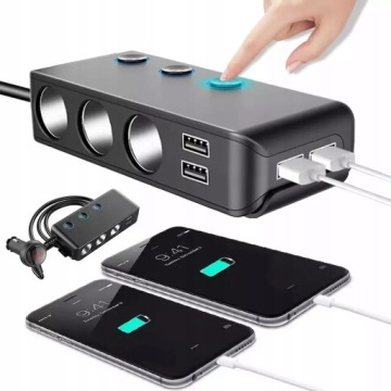 РАСПРЕДЕЛИТЕЛЬ ПРИКУРИВАТЕЛЯ USB ЗАРЯДНОЕ УСТРОЙСТВО 12V-24V